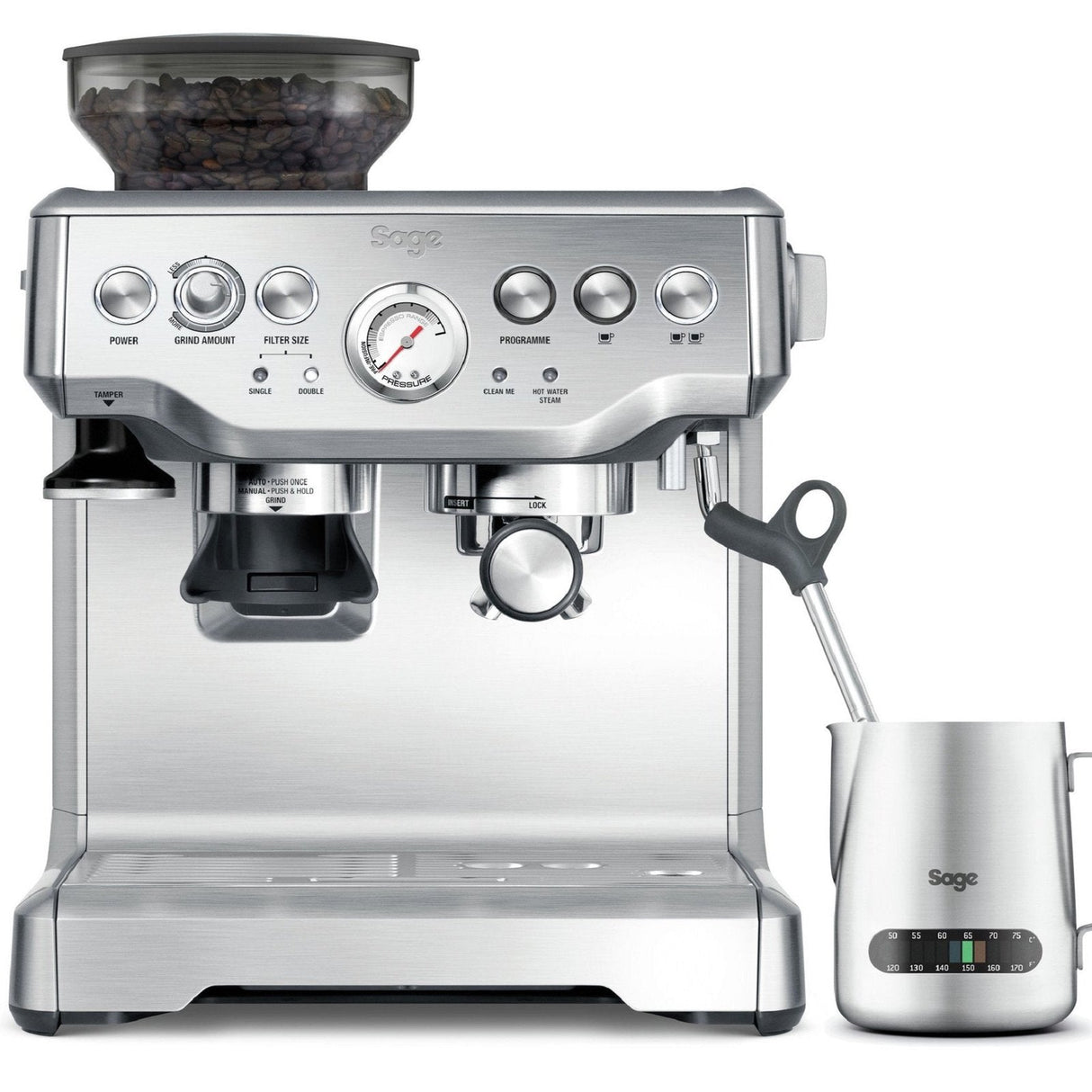 Sage The Barista Express Coffee Machine Stainless Steel