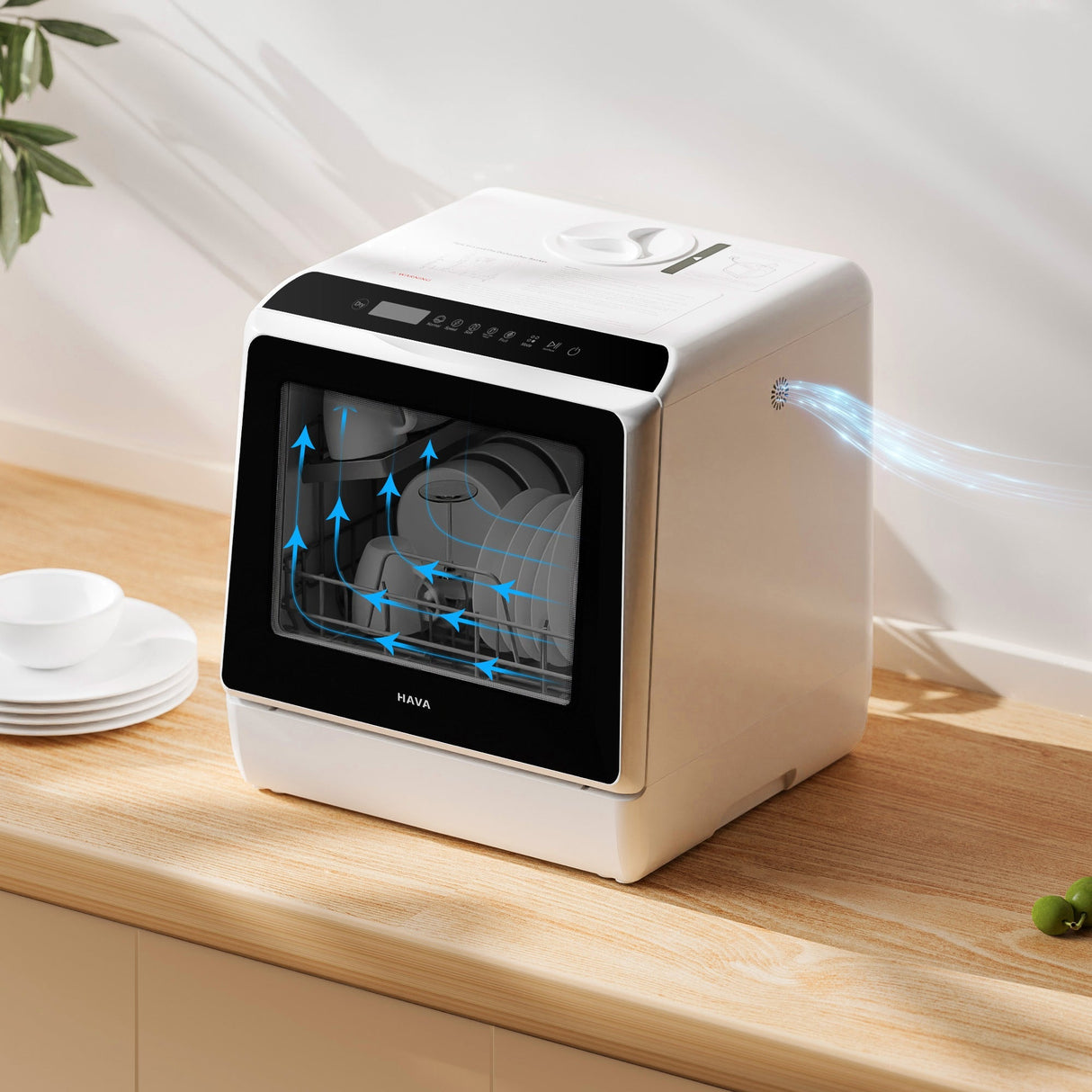 HAVA R01 Compact Countertop Dishwasher Bundle