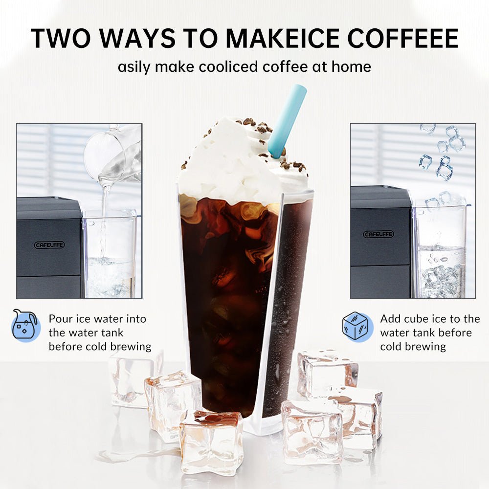 CAFELFFE MK601F 4in1 Multi - Capsule Espresso Maker: 19 Bar Pressure, PID Temp Control, Hot & Cold Brew, Compatible with Nespresso, Dolce Gusto & More