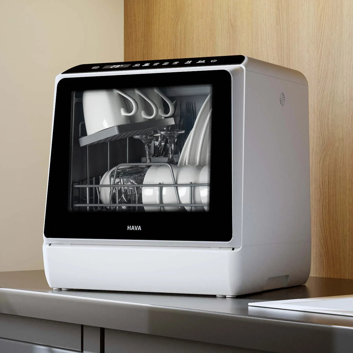 R01 Compact Countertop Dishwasher