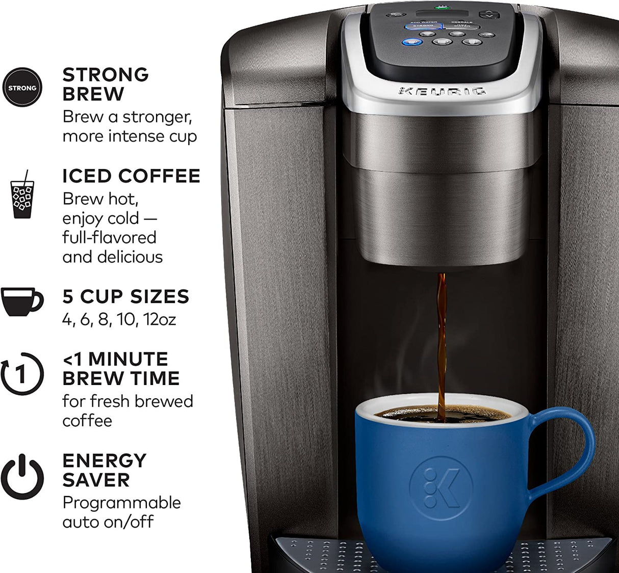 Keurig K-Elite Single-Serve Coffee Maker 12oz Brew Size