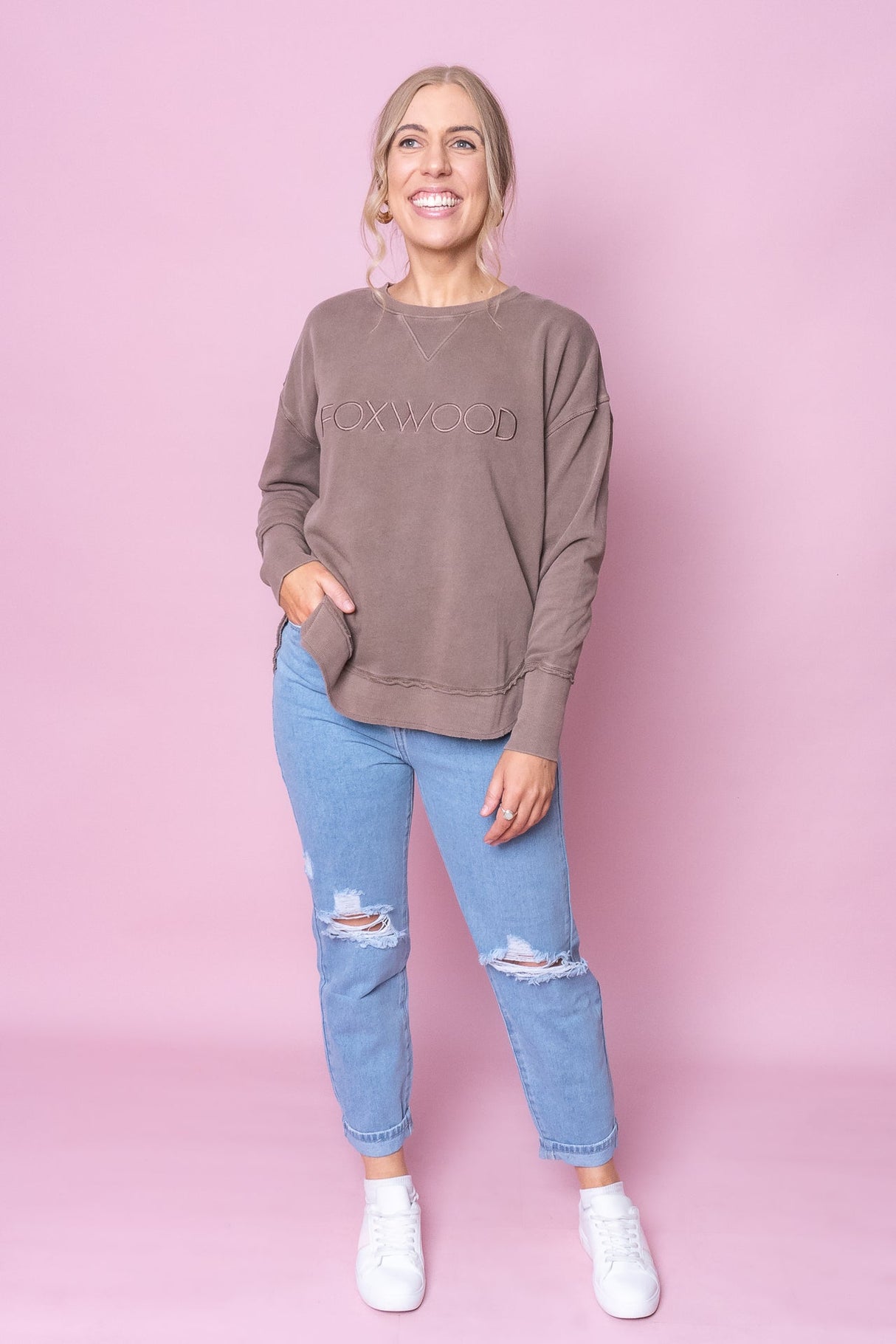 Simplified Crew in Chocolate Brown - Foxwood