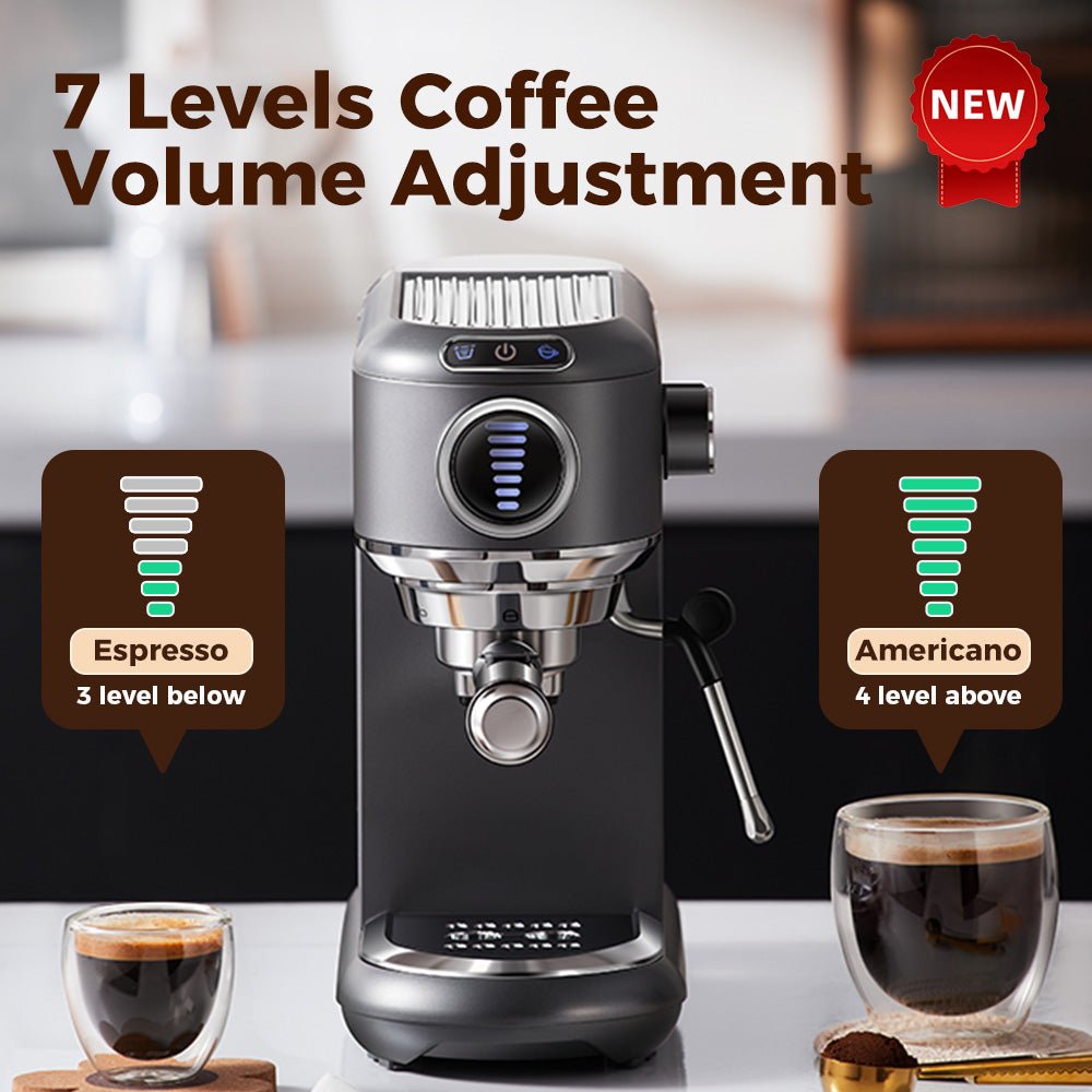 CAFELFFE MK601F 4in1 Multi - Capsule Espresso Maker: 19 Bar Pressure, PID Temp Control, Hot & Cold Brew, Compatible with Nespresso, Dolce Gusto & More