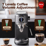 CAFELFFE MK601F 4in1 Multi - Capsule Espresso Maker: 19 Bar Pressure, PID Temp Control, Hot & Cold Brew, Compatible with Nespresso, Dolce Gusto & More