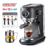 CAFELFFE MK601F 4in1 Multi - Capsule Espresso Maker: 19 Bar Pressure, PID Temp Control, Hot & Cold Brew, Compatible with Nespresso, Dolce Gusto & More
