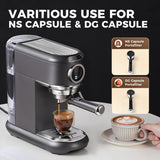 CAFELFFE MK601F 4in1 Multi - Capsule Espresso Maker: 19 Bar Pressure, PID Temp Control, Hot & Cold Brew, Compatible with Nespresso, Dolce Gusto & More